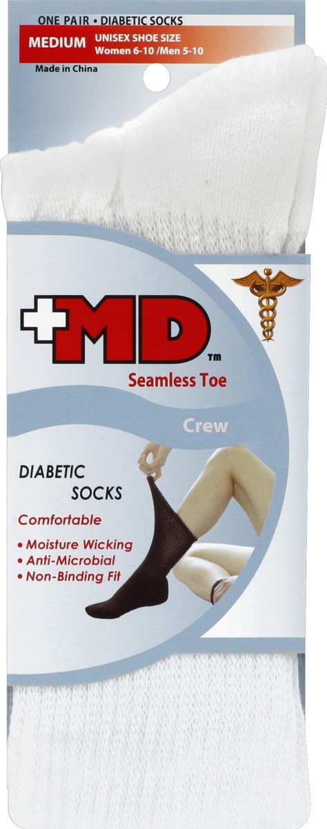 slide 1 of 3, MD Socks 1 ea, 1 ct