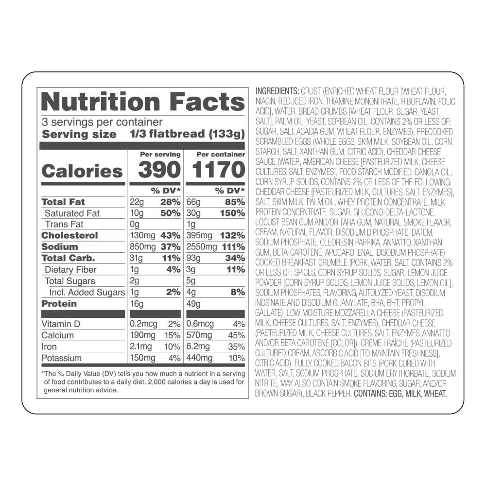 slide 2 of 4, Home Chef Breakfast Flatbread, 14.1 oz
