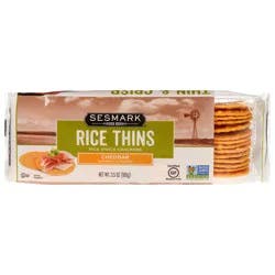 Sesmark Cheddar Rice Thins 3.5 oz