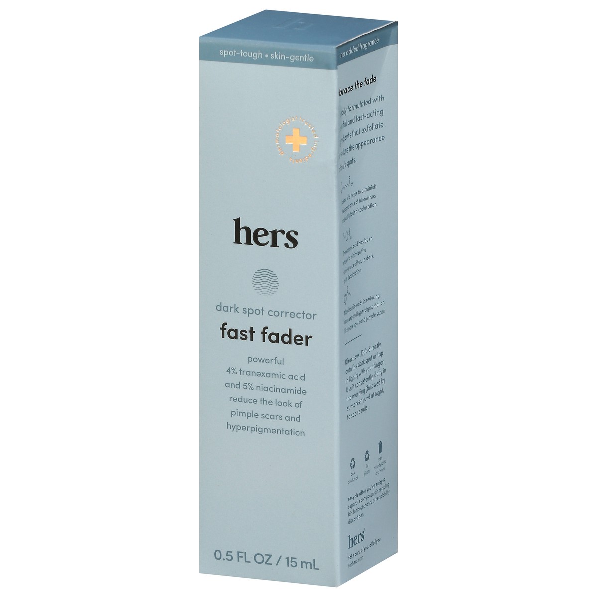 slide 2 of 10, Hers Fast Fader Dark Spot Corrector 0.5 fl oz, 0.5 fl oz