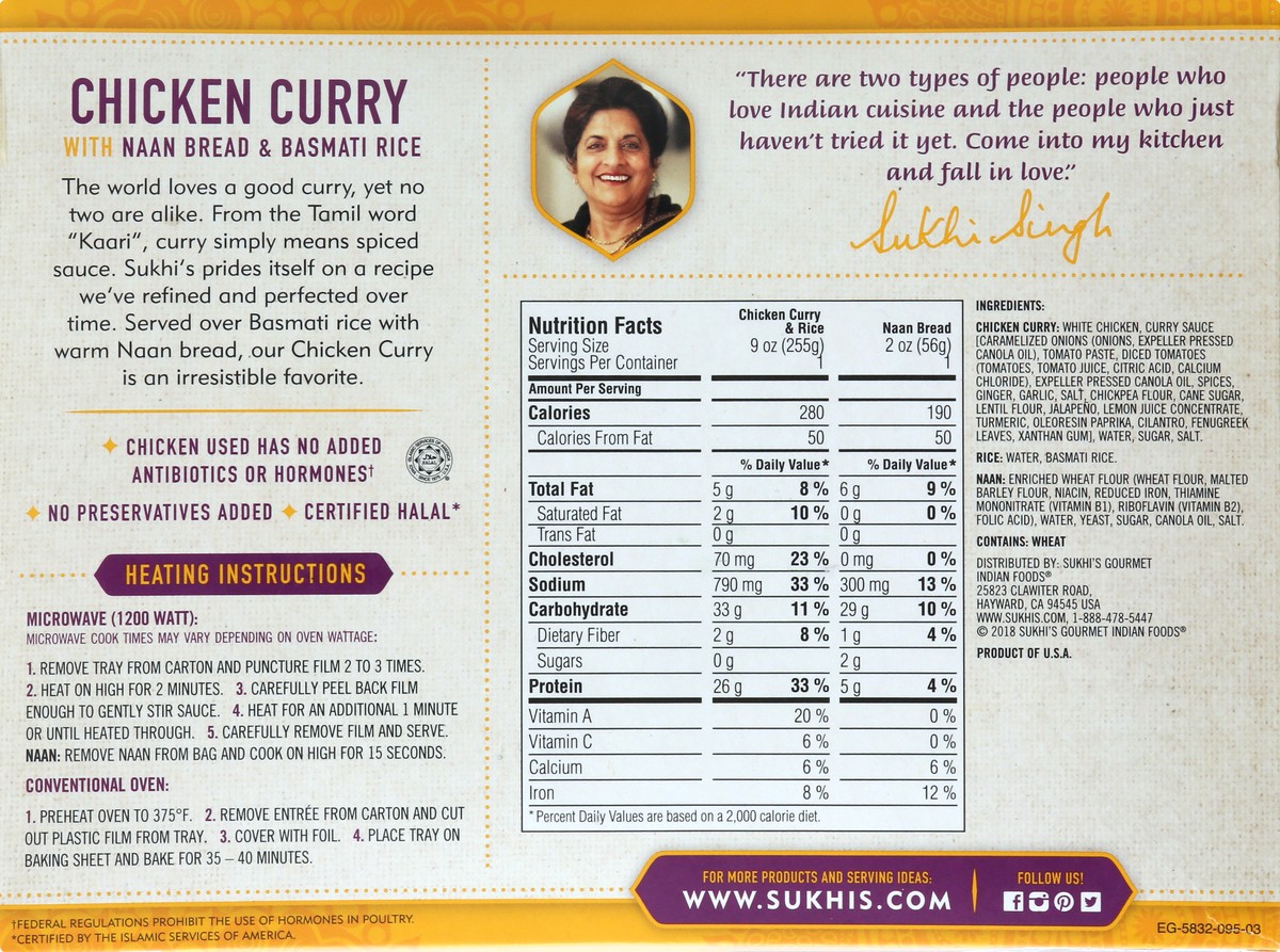 slide 4 of 13, Sukhi's Chicken Curry 11 oz, 11 oz