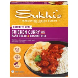 Sukhi's Indian Classic Chicken Curry with Naan Bread & Basmati Rice Frozen Meal 11 oz