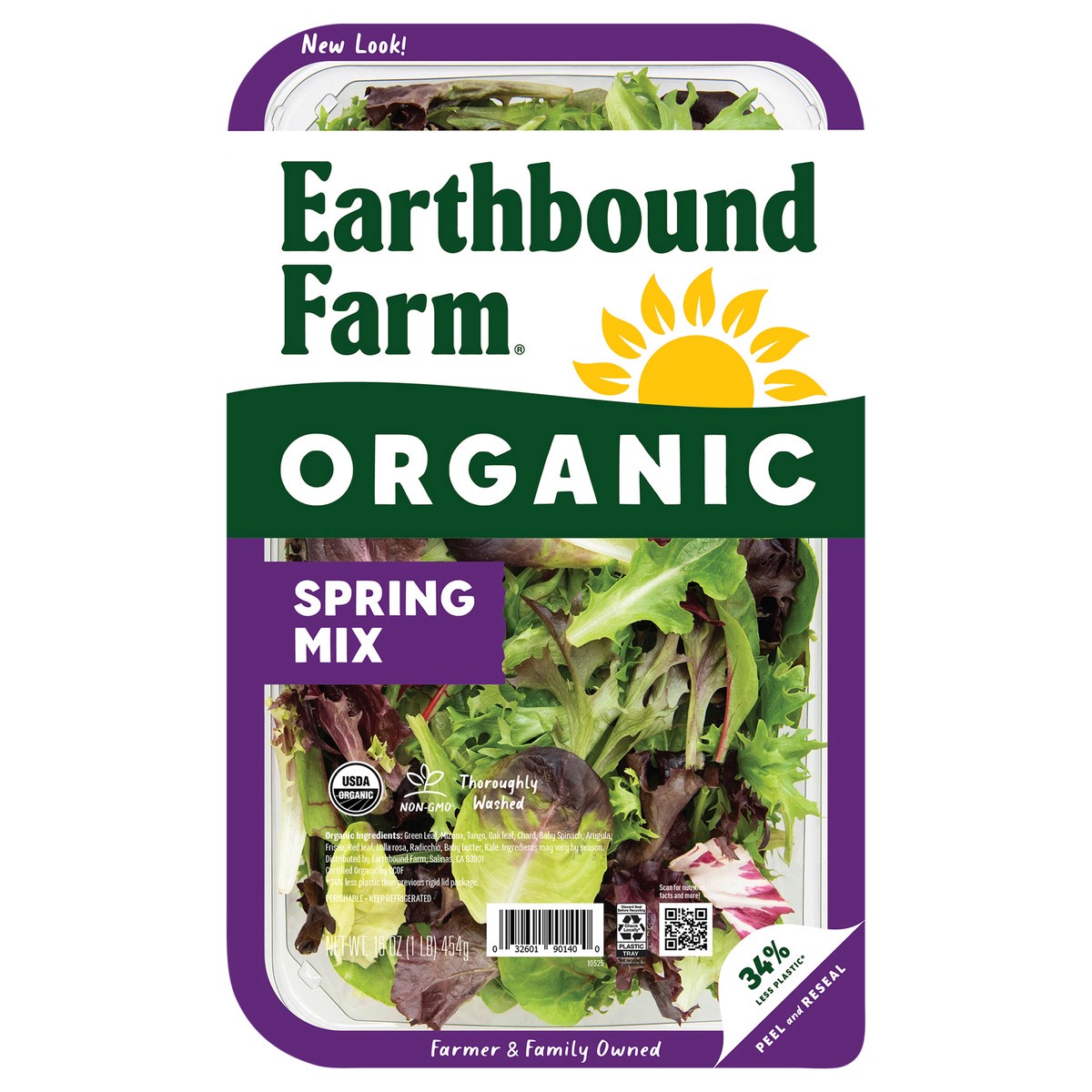 slide 1 of 3, Earthbound Farm Organic Spring Mix, 16 oz