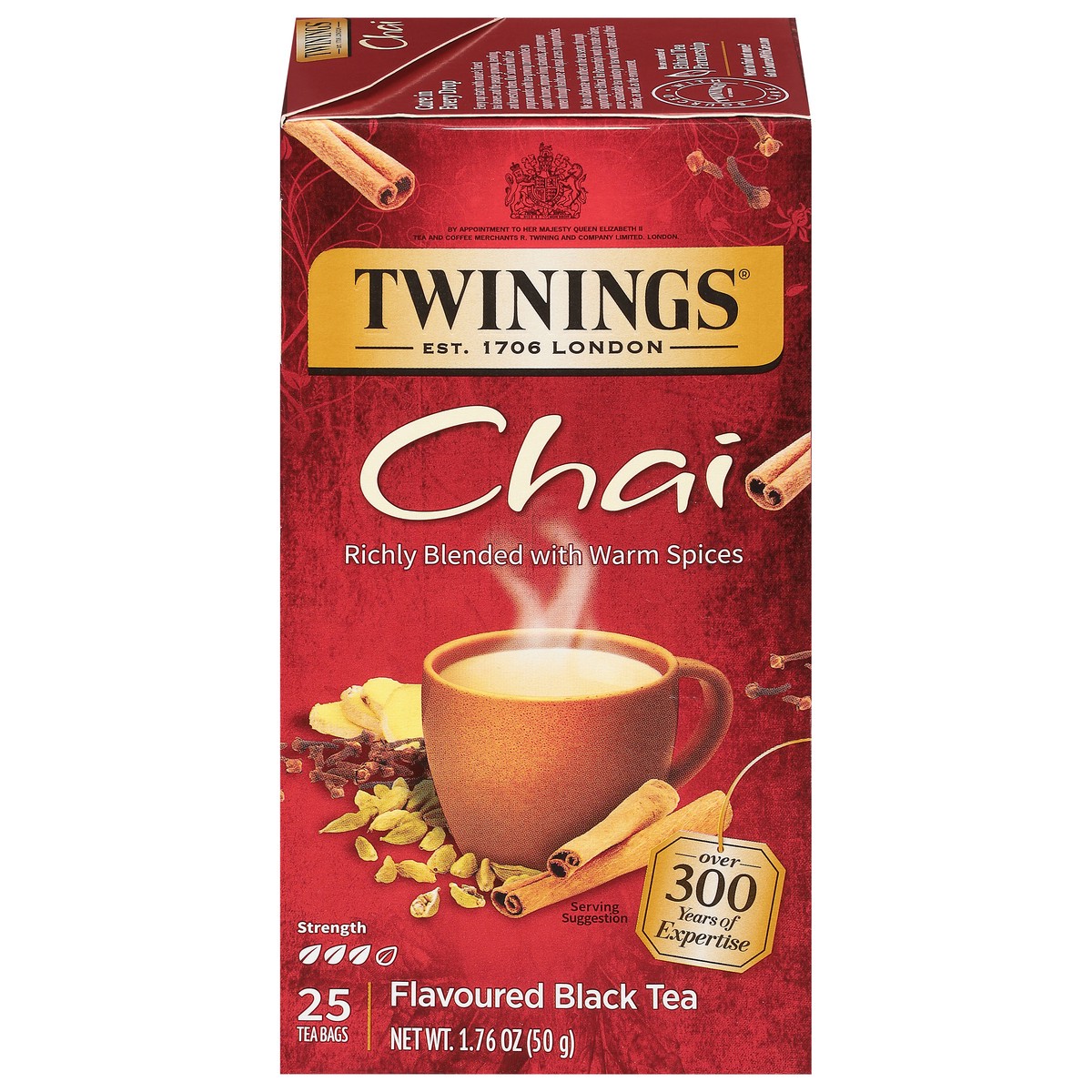 slide 1 of 9, Twinings Chai Tea Bags - 25 ct; 1.76 oz, 25 ct