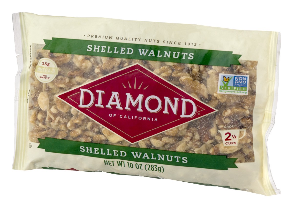 slide 7 of 9, Diamond of California Shelled Walnuts, 10 oz