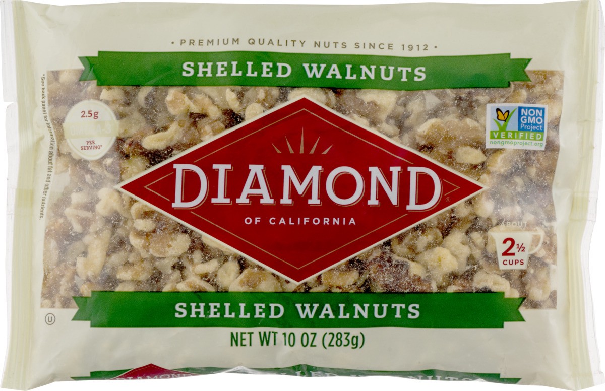 slide 9 of 9, Diamond of California Shelled Walnuts, 10 oz