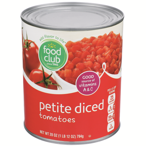 slide 1 of 1, Food Club Petite Diced Tomatoes, 28 oz