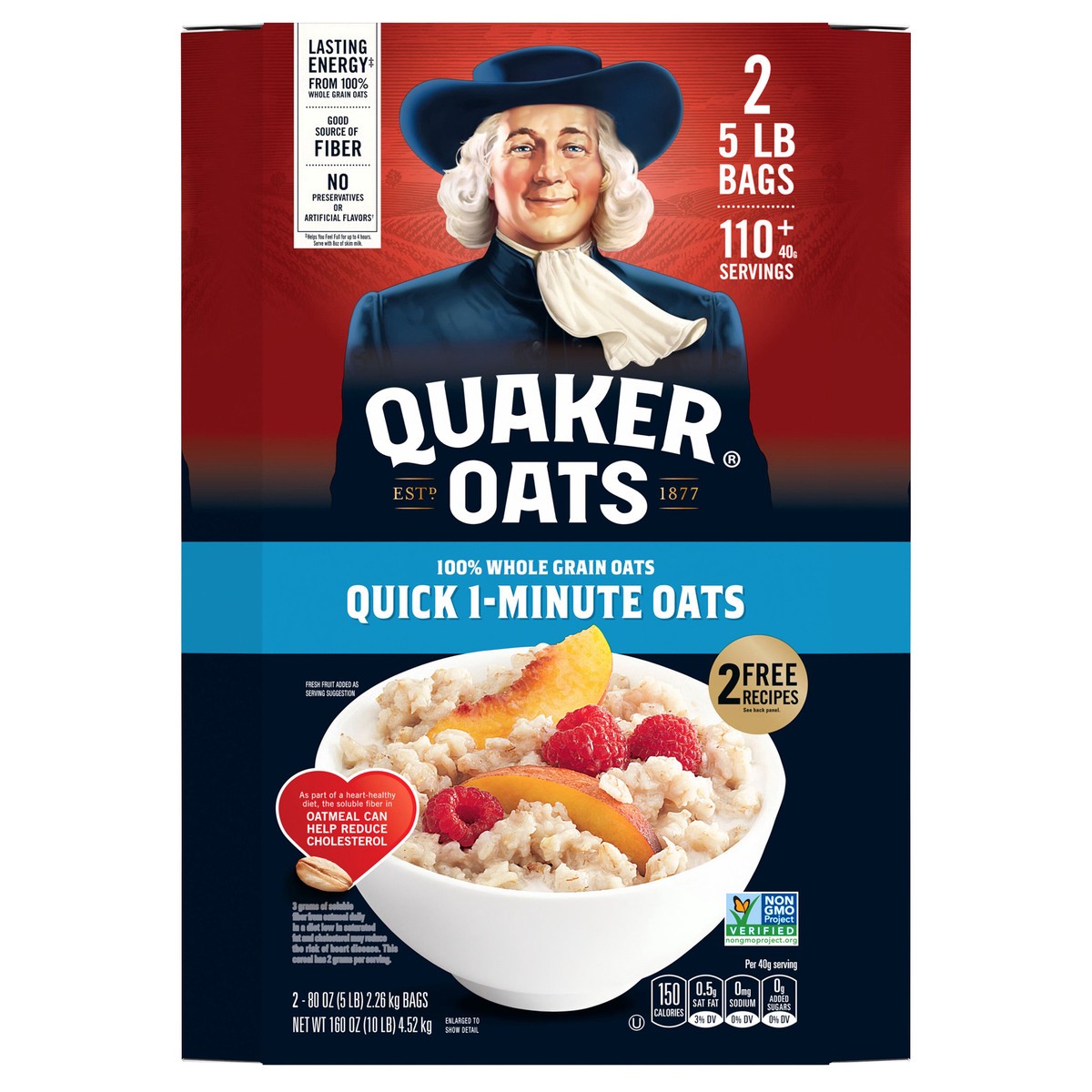 slide 1 of 6, Quaker Oats, 5 lb