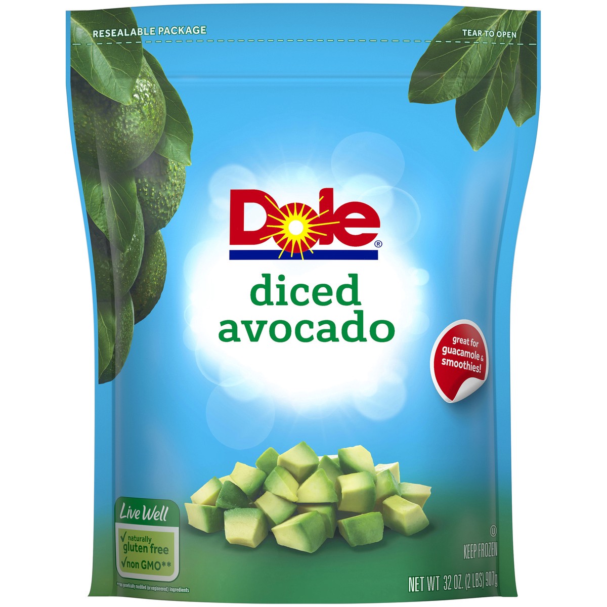 slide 6 of 9, Dole Diced Avocado 32 oz. Pouch, 32 oz