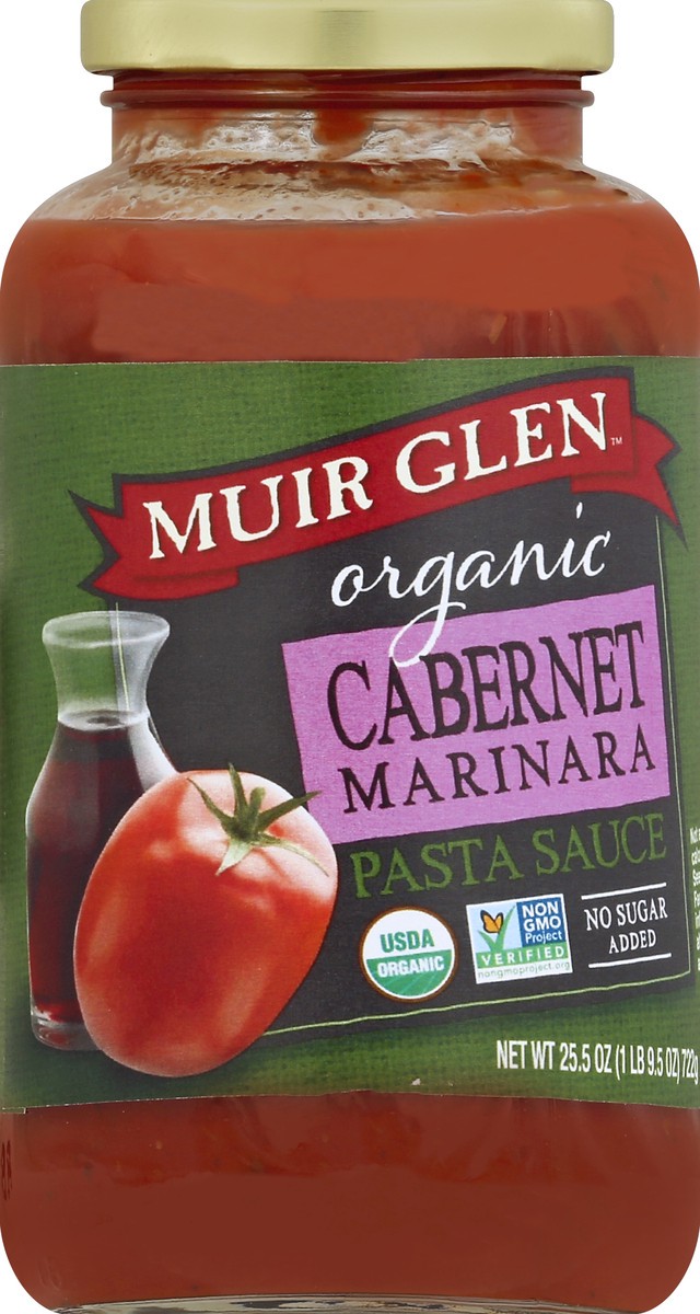 slide 4 of 6, Muir Glen Cabernet Marinara Pasta Sauce, 25.5 oz