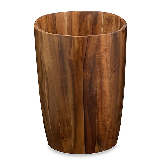 slide 1 of 1, Acacia Vanity Wastebasket, 1 ct