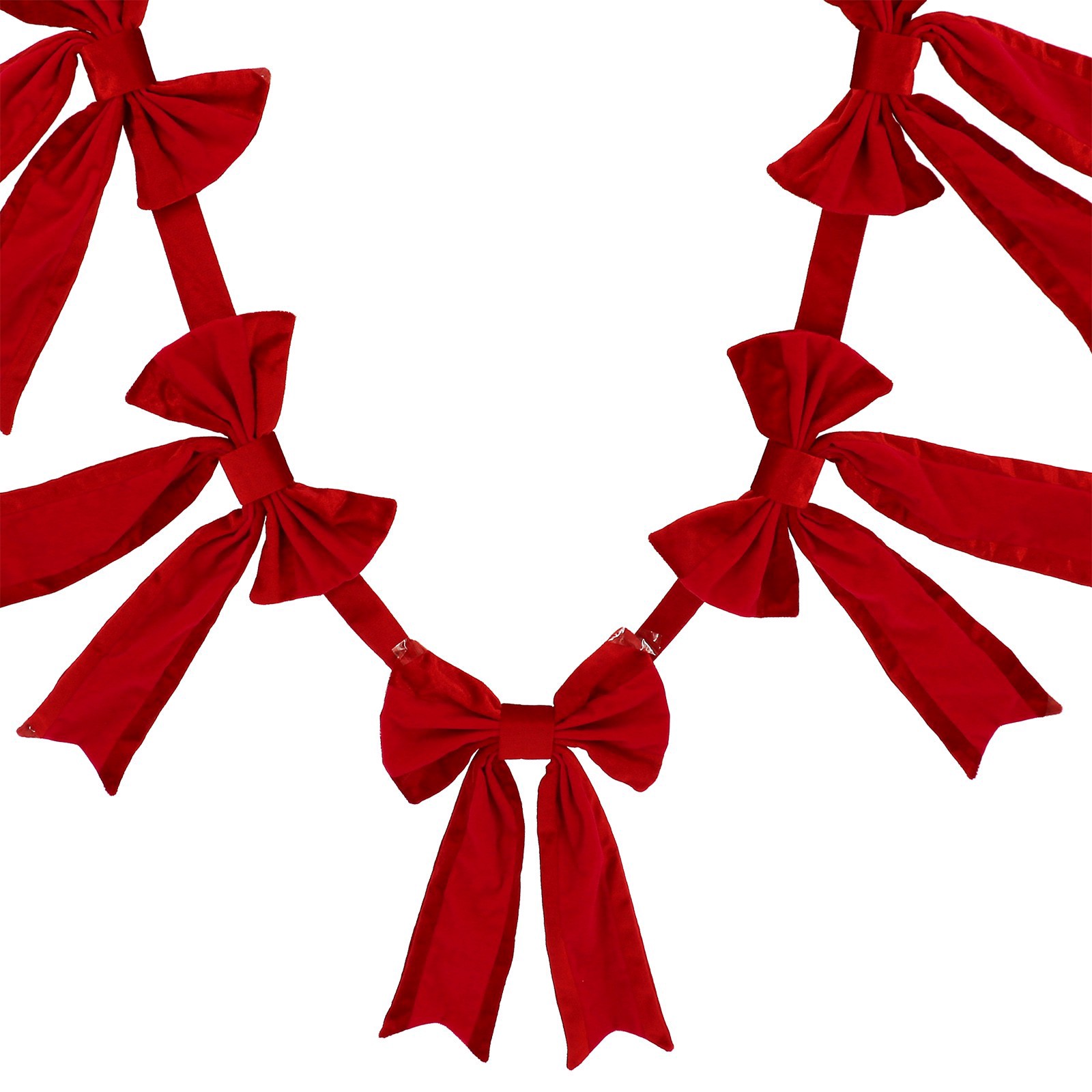 slide 2 of 2, 6ft. Red Bow Garland By Ashland, 6 ft