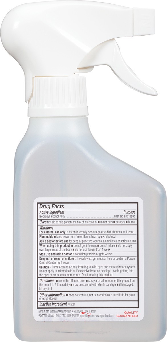 slide 9 of 17, Topcare 70% Isopropyl Alcohol, 10 oz