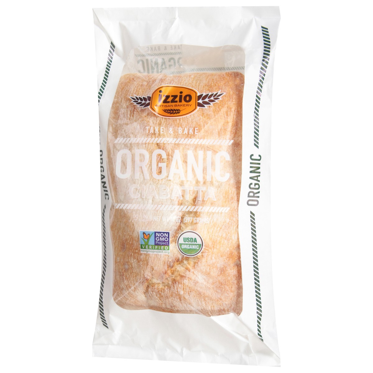 slide 3 of 9, Izzio Artisan Bakery Organic Ciabatta 14 oz, 14 oz