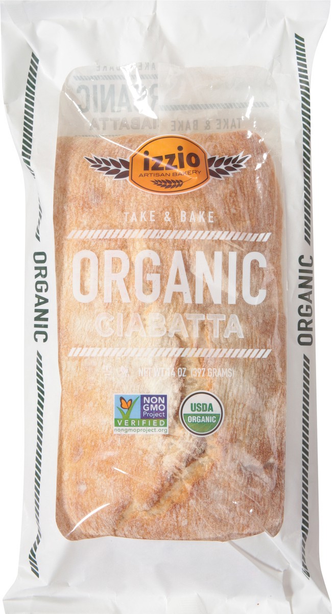 slide 5 of 9, Izzio Artisan Bakery Organic Ciabatta 14 oz, 14 oz