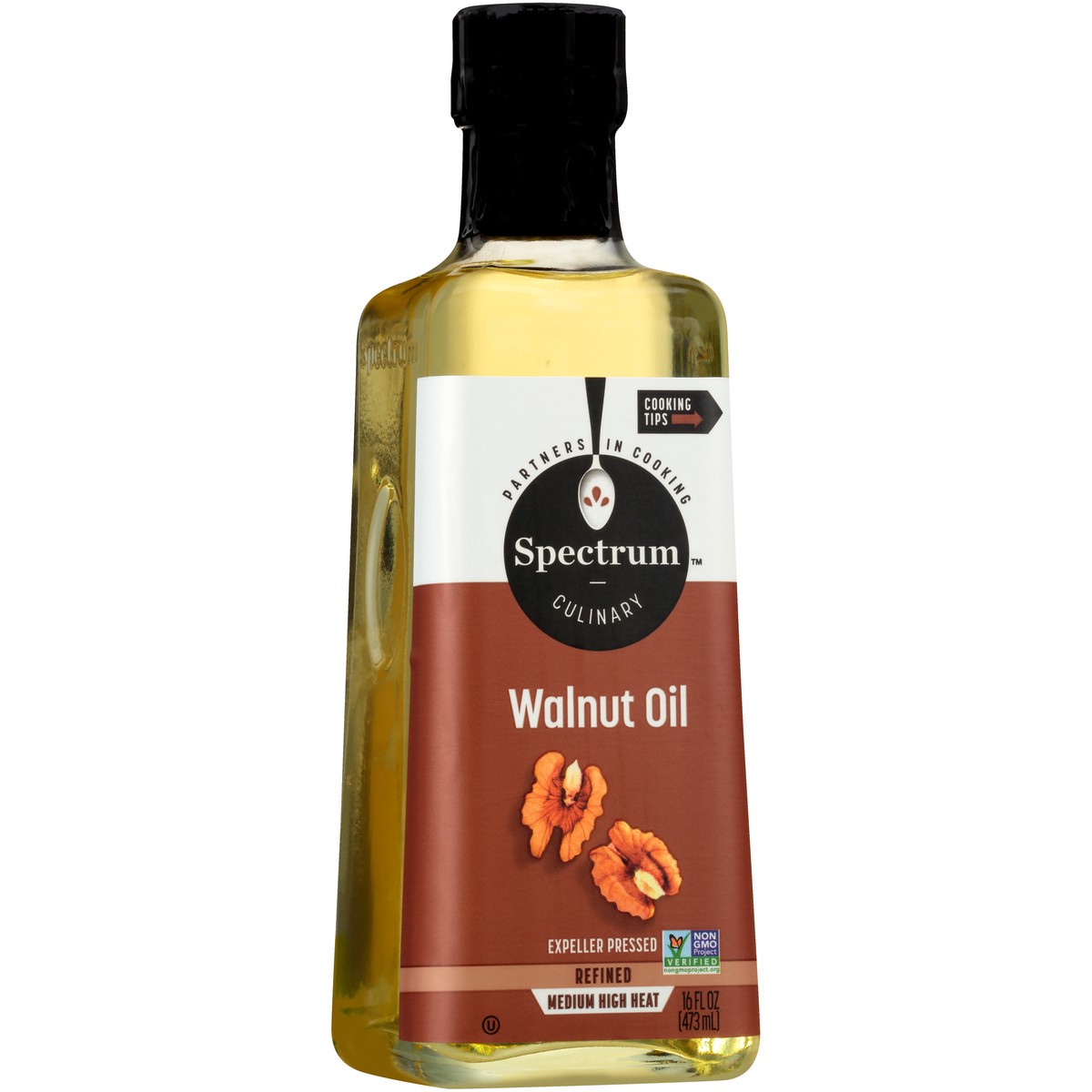 slide 8 of 9, Spectrum Culinary Walnut Oil 16 fl. oz. Bottle, 16 fl oz