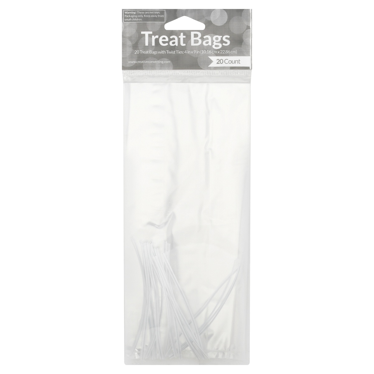 slide 1 of 1, Creative Converting Treat Bags, Clear, 1 ct