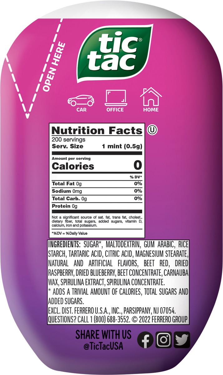slide 5 of 11, Tic Tac Big Berry Adventure Mints 200 ea, 200 ct