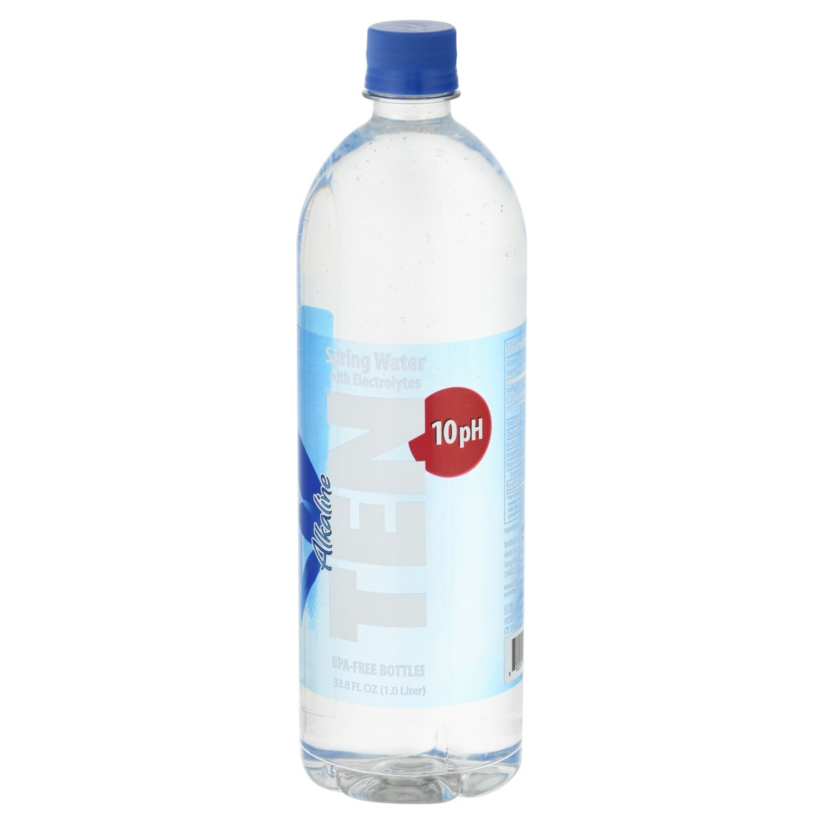 slide 2 of 13, Ten Alkaline 10 pH with Electrolytes Spring Water - 33.8 oz, 33.8 oz