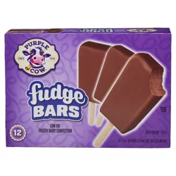 Purple Cow Fudge Bars