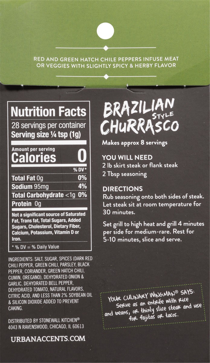 slide 14 of 14, Urban Accents Brazilian Style Churrasco Seasoning Mix 1 oz, 1 oz