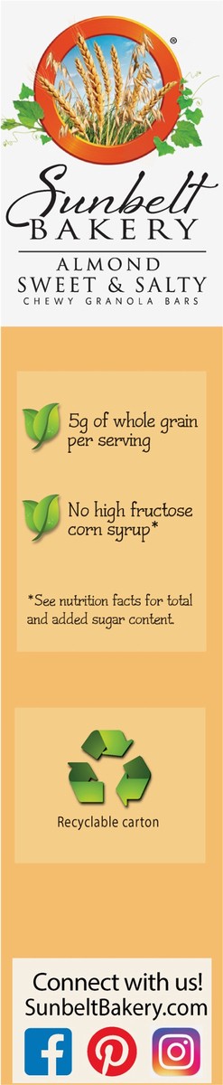 slide 9 of 11, Sunbelt Bakery Chewy Granola Bars, Sunbelt Bakery Family Pack Sweet & Salty Almond (8 CT), 8 ct
