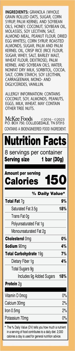 slide 6 of 11, Sunbelt Bakery Chewy Granola Bars, Sunbelt Bakery Family Pack Sweet & Salty Almond (8 CT), 8 ct