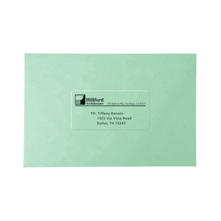 slide 7 of 9, Avery 08660, Clear Easy Peel Mailing Labels, 1 x 2 5/8, 750 ct