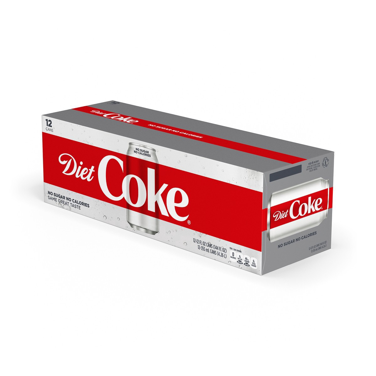 slide 2 of 3, Diet Coke, 12 fl oz, 12 Pack, 12 ct; 12 oz