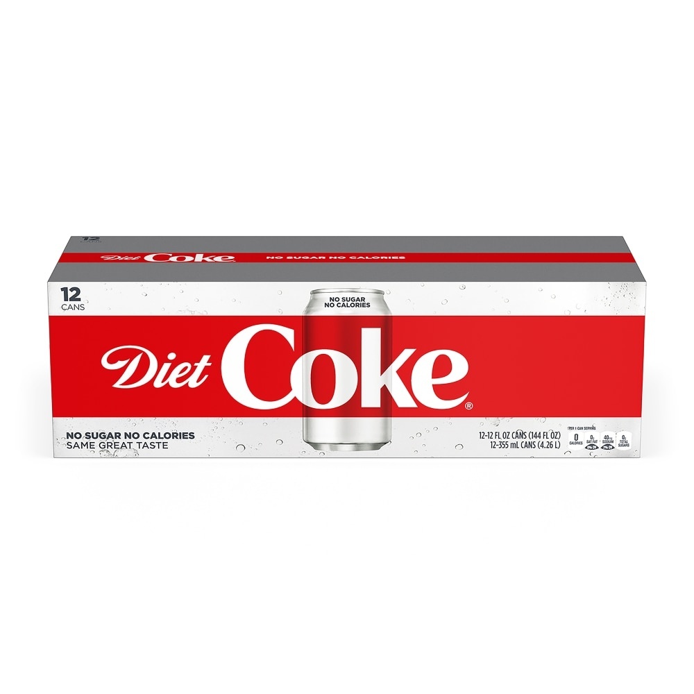 slide 1 of 5, Coca-Cola Diet Coke Cans, 12 ct; 12 fl oz