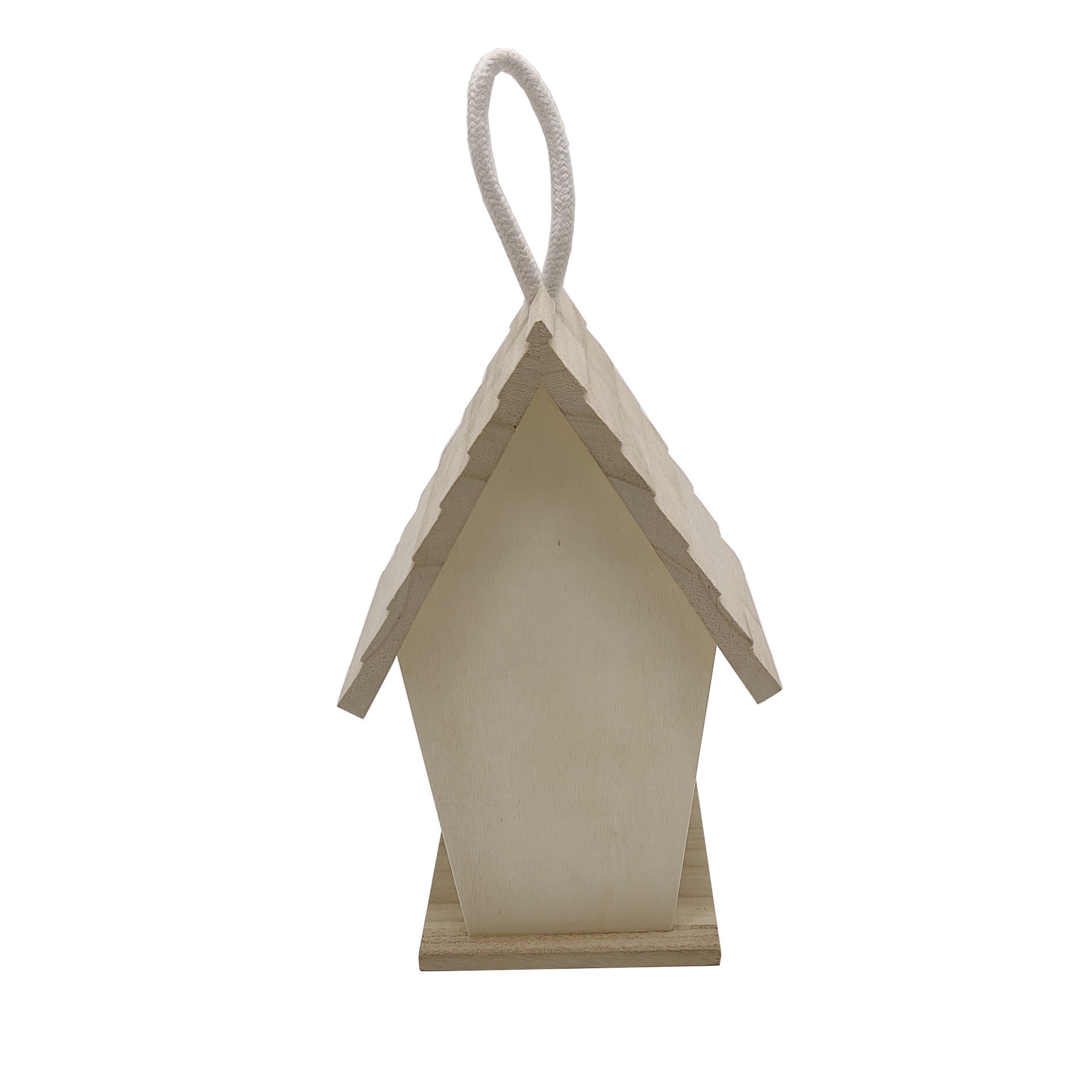 slide 3 of 3, 8.5" Tall Wood Birdhouse By Make Market, 5.51 in x 4.72 in x 8.46 in