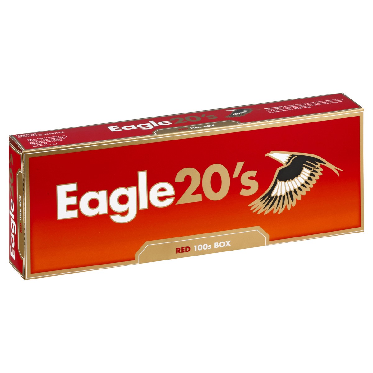 slide 2 of 9, Eagle Brand Cigarettes, Class A, Red 100s, 200 ct