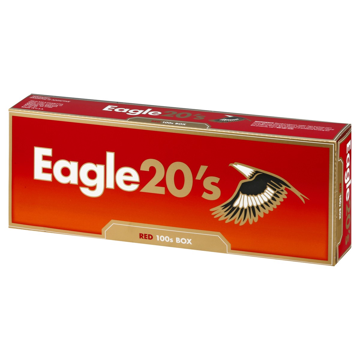 slide 3 of 9, Eagle Brand Cigarettes, Class A, Red 100s, 200 ct