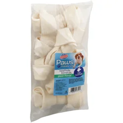 Paws Happy Life Bones, Beefhide, for Dogs, Plain Flavor, 4 Inch, 6 Pack