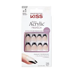 Kiss Salon Acrylic French Nails Short 28 ea