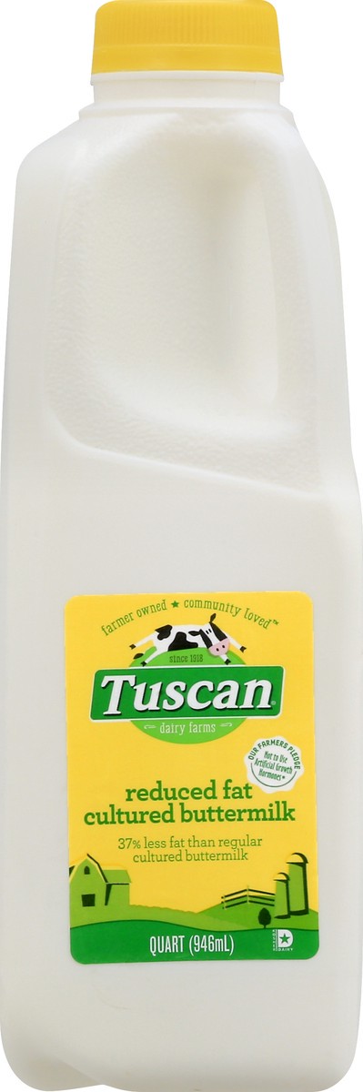 slide 1 of 1, Tuscan Reduced Fat Cultured Buttermilk 1 Qt, 1 qt
