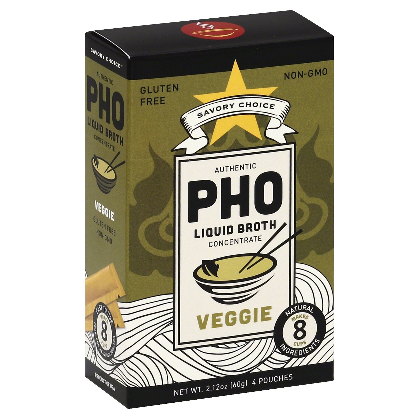 slide 1 of 1, Savory Choice Pho Vegetable Broth Concentrate, 2.12 oz