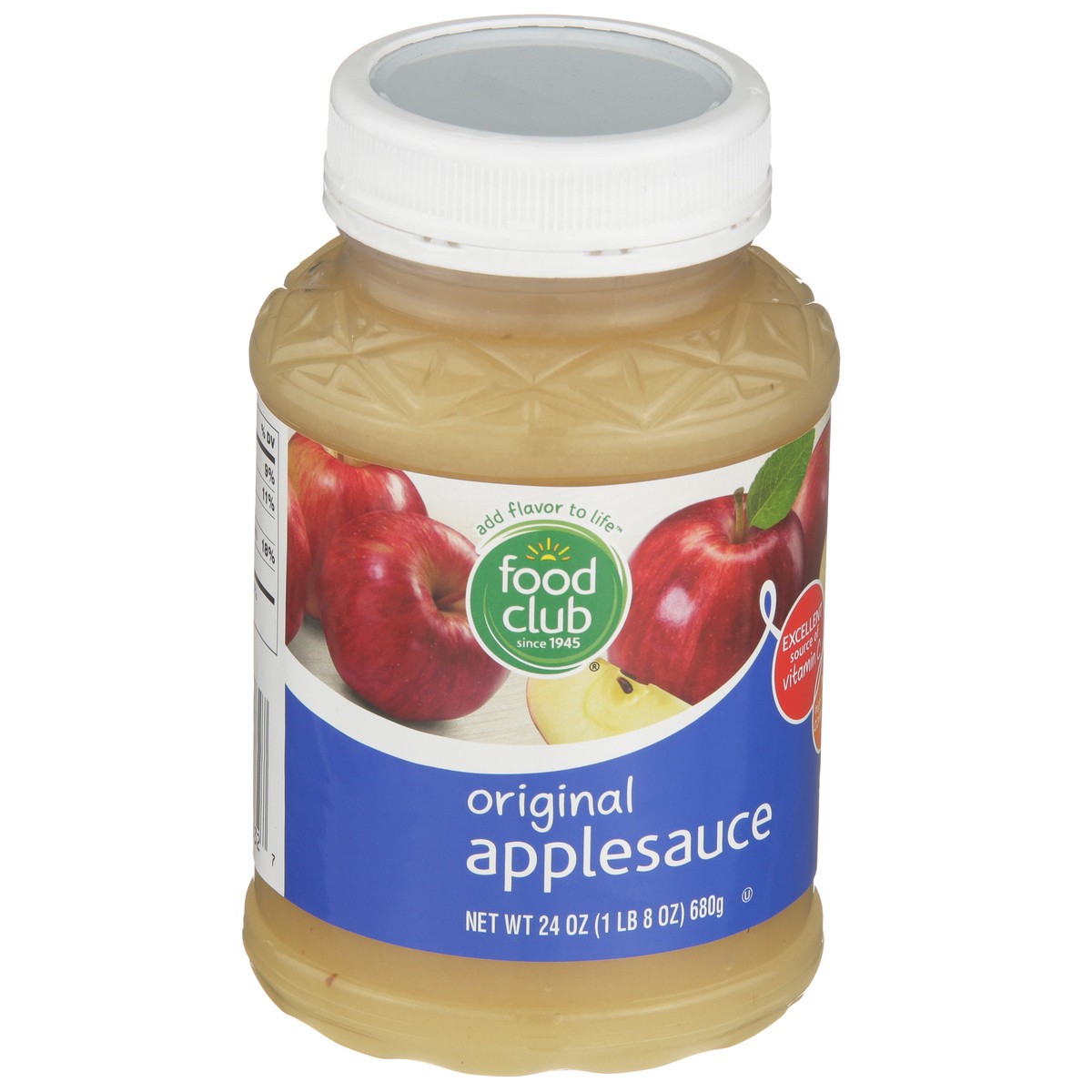 slide 2 of 9, Food Club Applesauce, Original, 24 oz