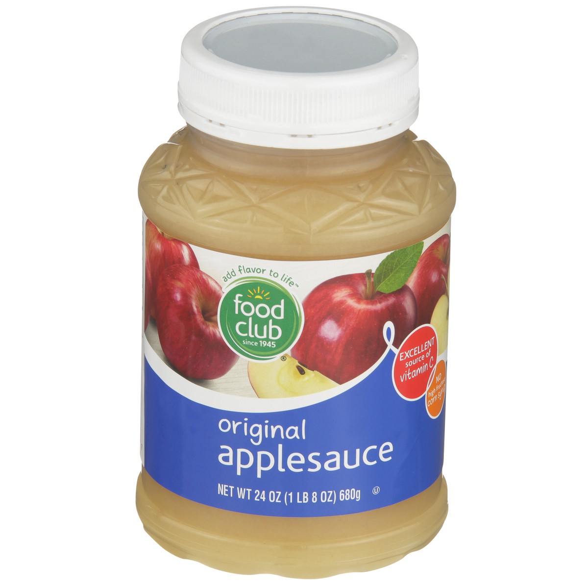 slide 1 of 9, Food Club Applesauce, Original, 24 oz