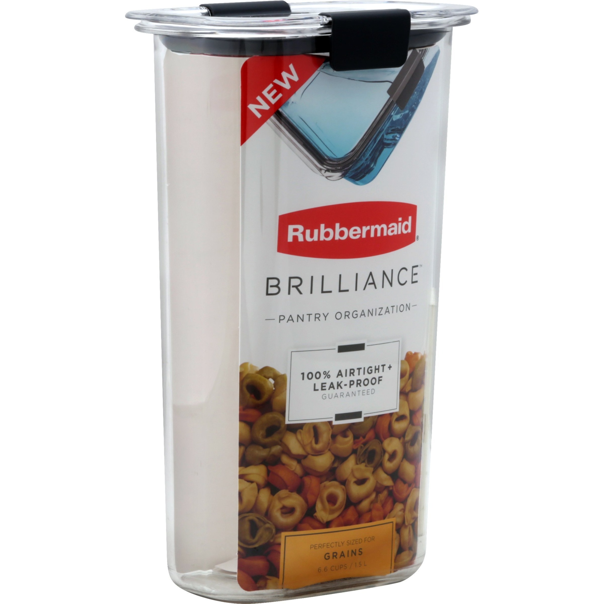 slide 1 of 1, Rubbermaid Brilliance Pantry Airtight Food Storage Container, BPA-Free Plastic, 6.6 cup
