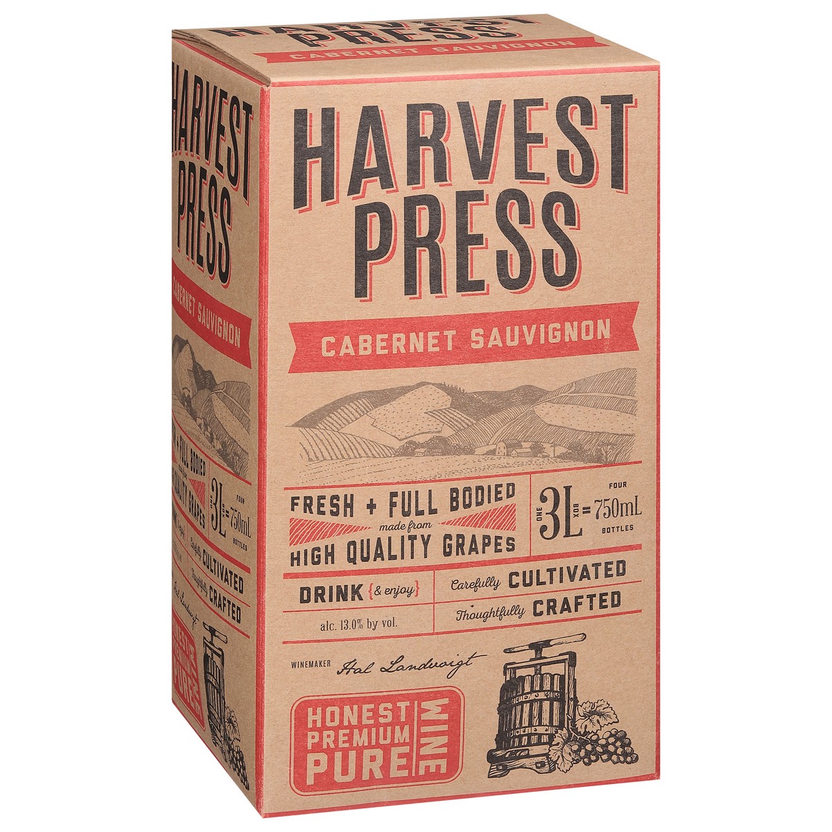 slide 7 of 9, Harvest Press Cabernet Sauvignon 3 l, 3 liter