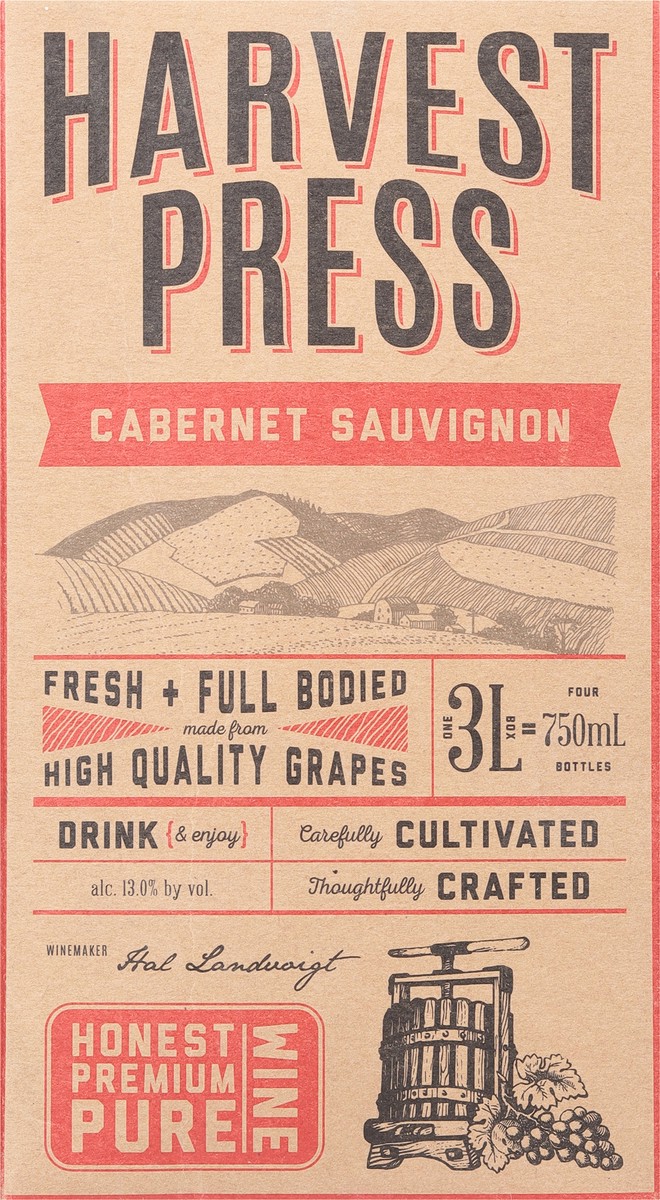 slide 5 of 9, Harvest Press Cabernet Sauvignon 3 l, 3 liter