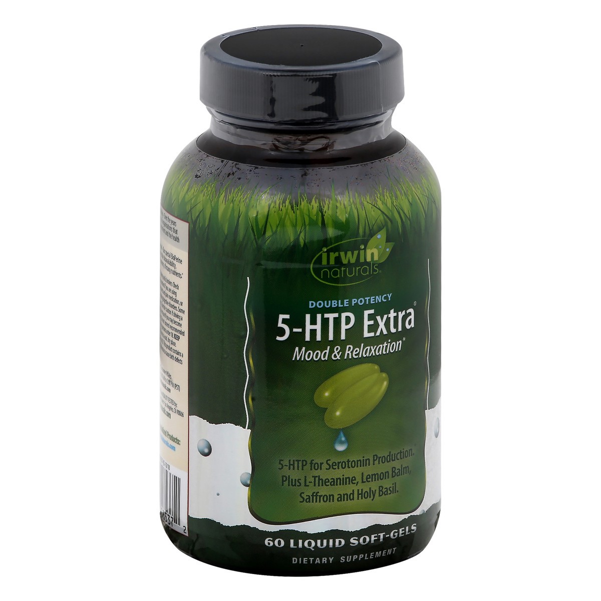 slide 8 of 9, Irwin Naturals Double Potency Liquid Soft-Gels 5-HTP Extra 60 ea, 60 ct