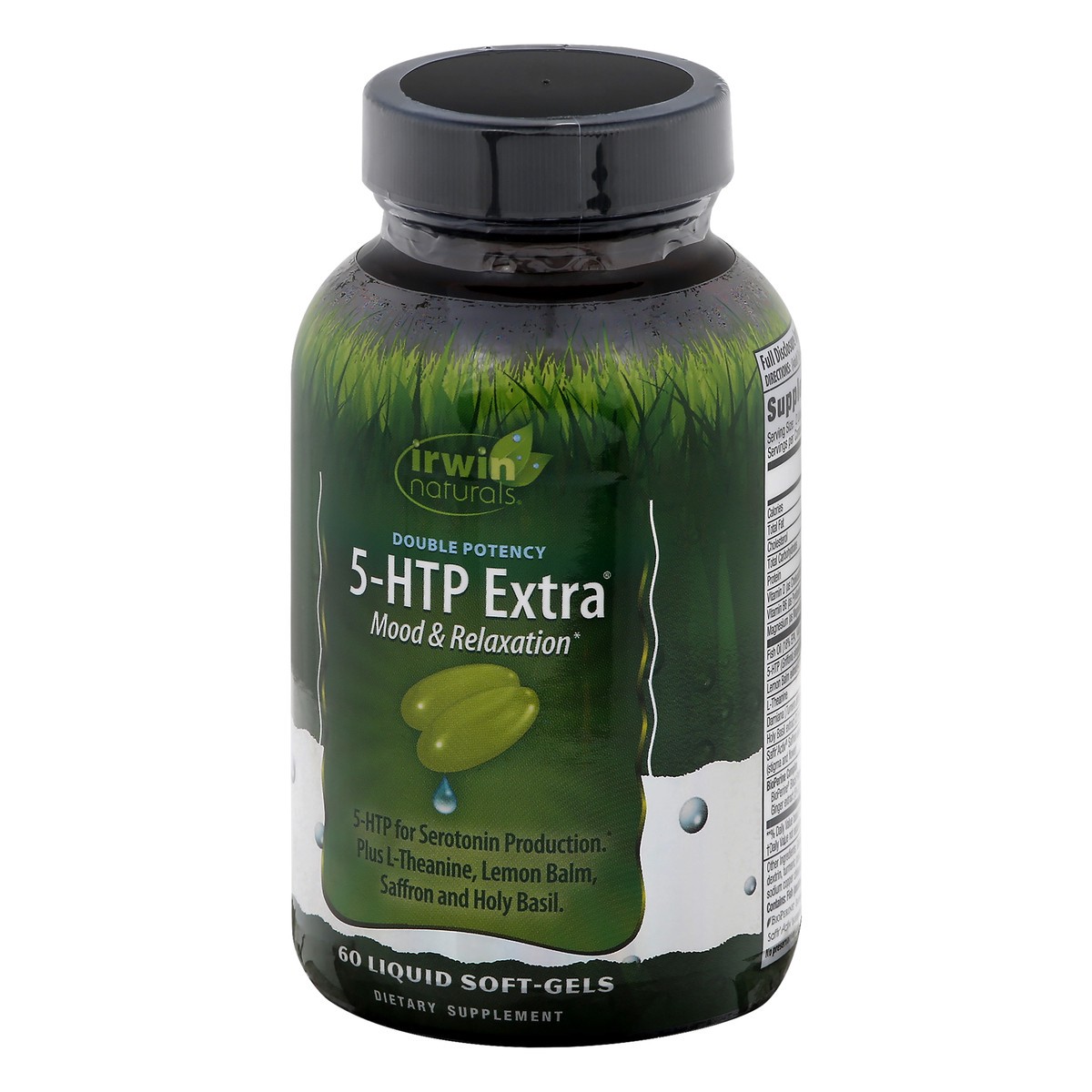 slide 2 of 9, Irwin Naturals Double Potency Liquid Soft-Gels 5-HTP Extra 60 ea, 60 ct