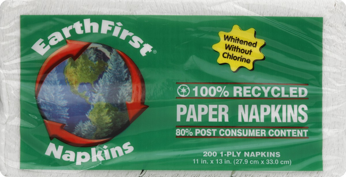 slide 1 of 7, EarthFirst Paper Napkins 200 ea, 200 ct