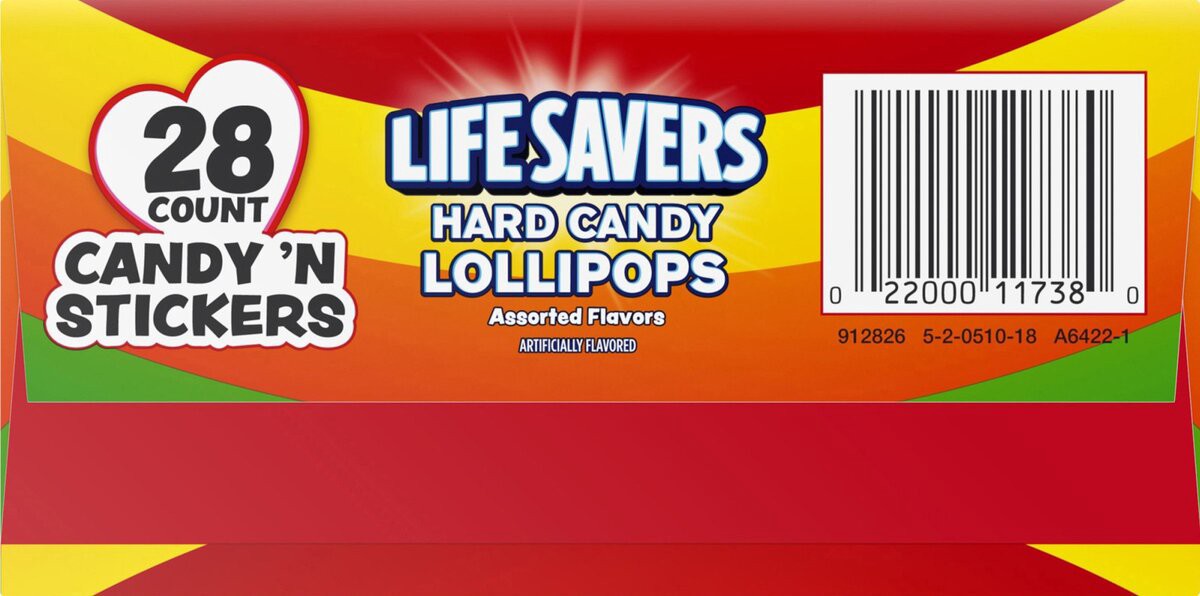 slide 6 of 7, LIFE SAVERS Valentine's Lollipop Exchange Kit, 9.9-Ounce 28 Count Box, 9.9 oz