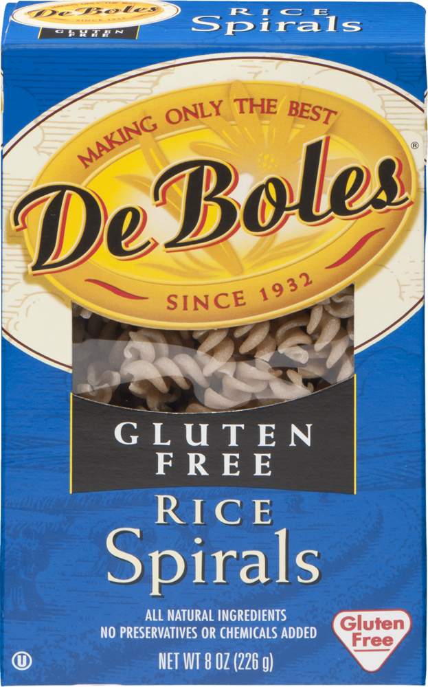 slide 1 of 1, DeBoles Gluten Free Rice Spirals, 8 oz
