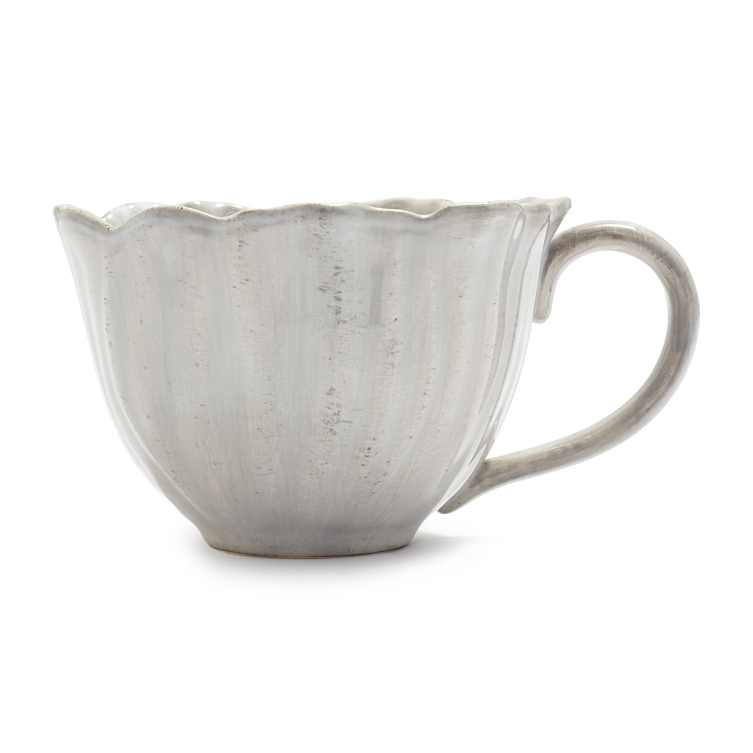 slide 1 of 1, Sur La Table Figural Flower Mug, White, 13 oz