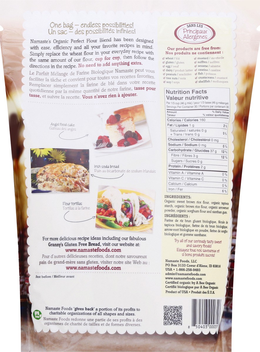 slide 9 of 12, Namaste Organic Flour Blend 48 oz, 48 oz