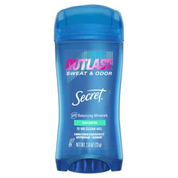 Secret Outlast Clear Gel Antiperspirant Deodorant for Women, Completely Clean 3.4 oz